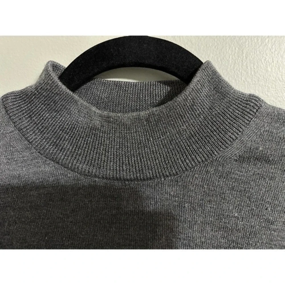 Tricots St Raphael Platinum Gray sweater‎ Merino Wool Silk-Cashmere Men’s large